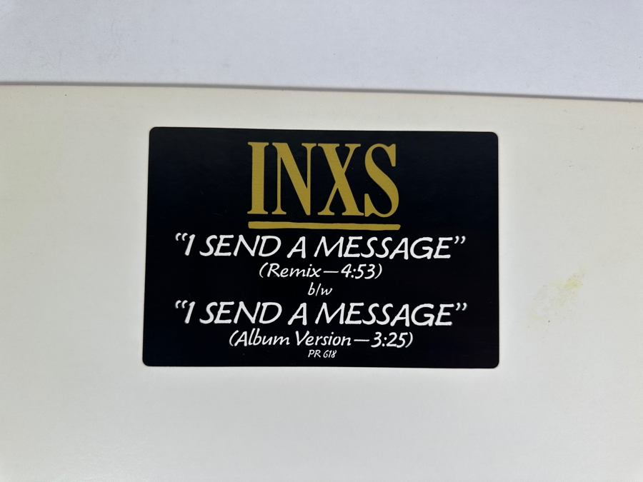 INXS - I Send A Message ST-PR-46502-SP ATCO Records 12' Vinyl Record 1984 Promo Copy [Photo 2]