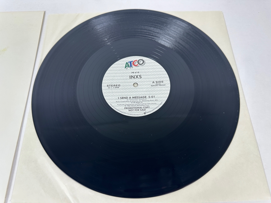 INXS - I Send A Message ST-PR-46502-SP ATCO Records 12' Vinyl Record 1984 Promo Copy [Photo 3]