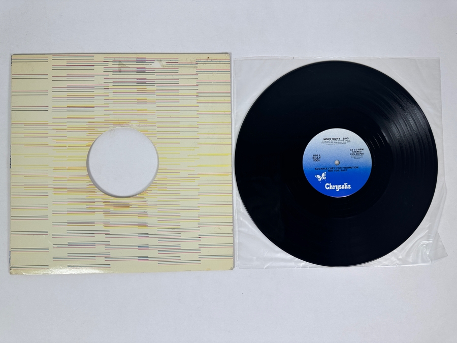 Billy Idol - Mony Mony CHS-38-PDJ Chrysalis 12' Vinyl Record 1981 Advance Copy For Promotion