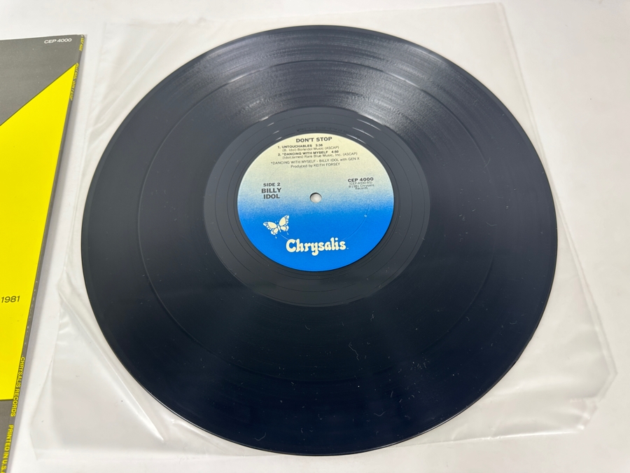 Billy Idol - Don't Stop CEP 4000 Chrysalis Vinyl Record 1981 [Photo 6]