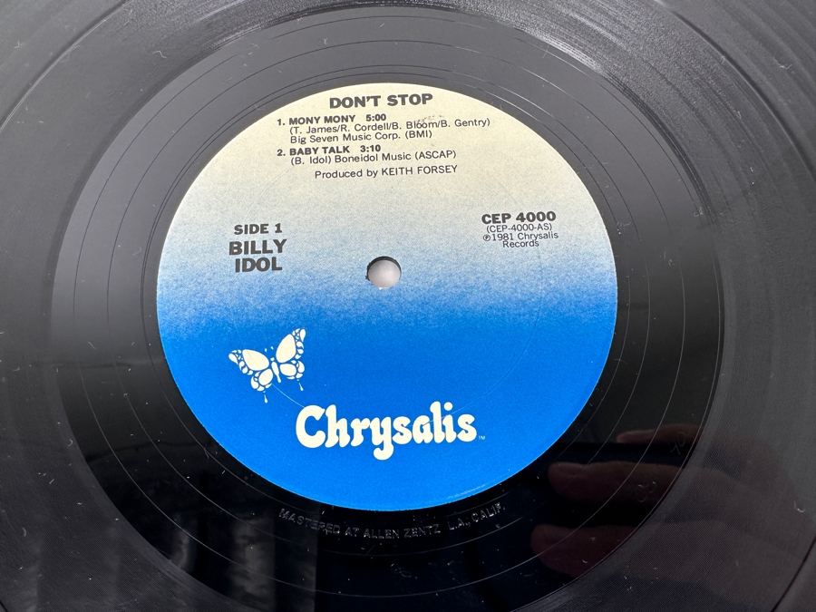 Billy Idol - Don't Stop CEP 4000 Chrysalis Vinyl Record 1981 [Photo 5]