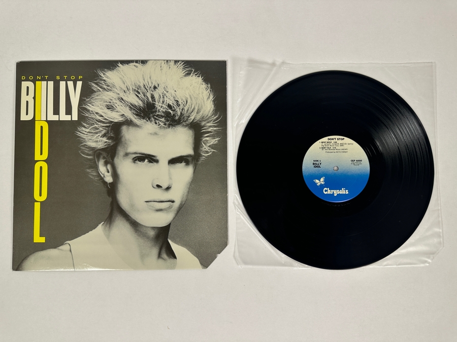 Billy Idol - Don't Stop CEP 4000 Chrysalis Vinyl Record 1981