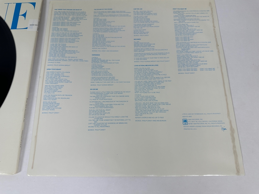 The Human League - Dare SP-4892-A A&M Records Vinyl Record 1981 [Photo 11]