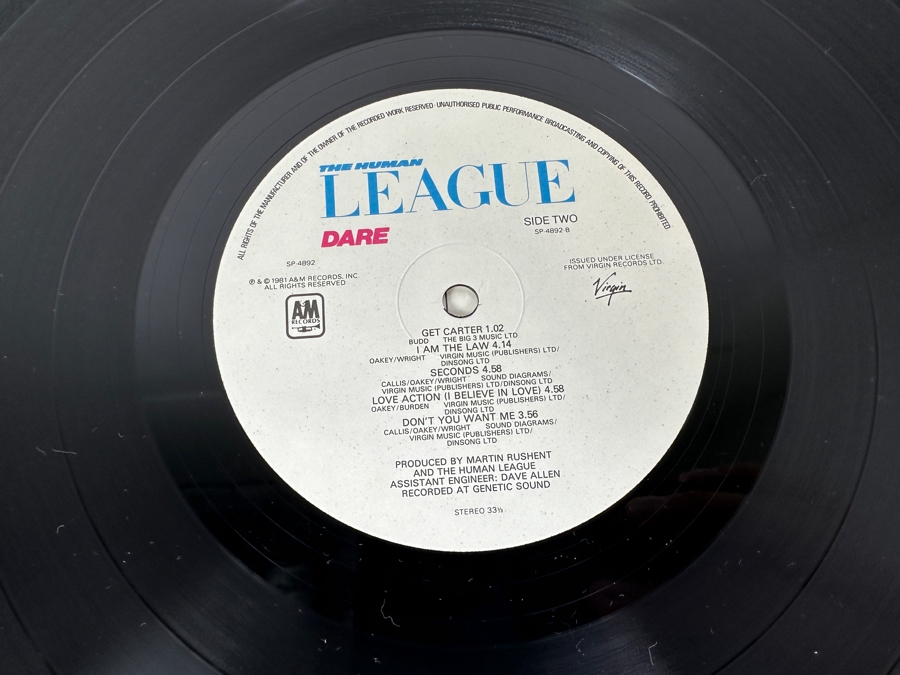The Human League - Dare SP-4892-A A&M Records Vinyl Record 1981 [Photo 9]