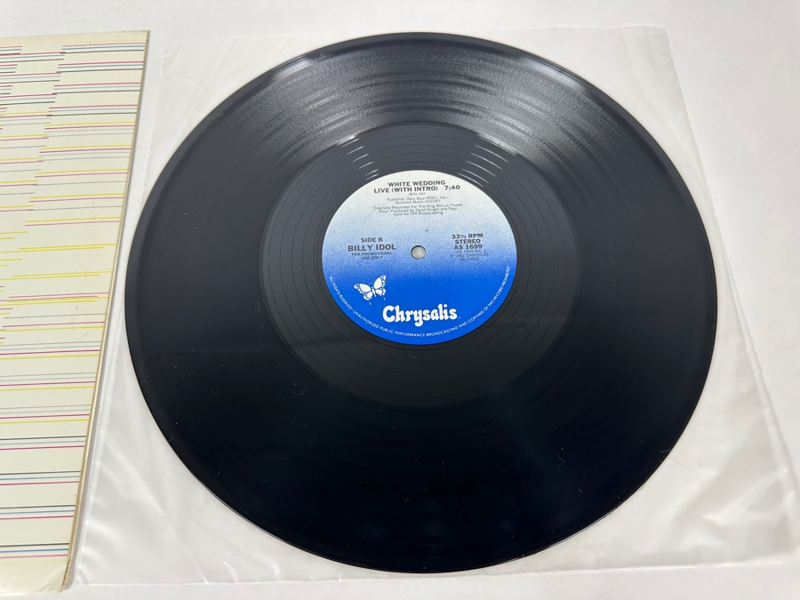 Billy Idol - White Wedding Live AS 1699 Chrysalis Single 12' Vinyl Record 1982 Promo Copy [Photo 5]