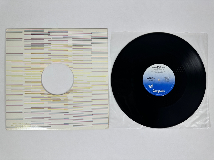 Billy Idol - White Wedding Live AS 1699 Chrysalis Single 12' Vinyl Record 1982 Promo Copy [Photo 1]