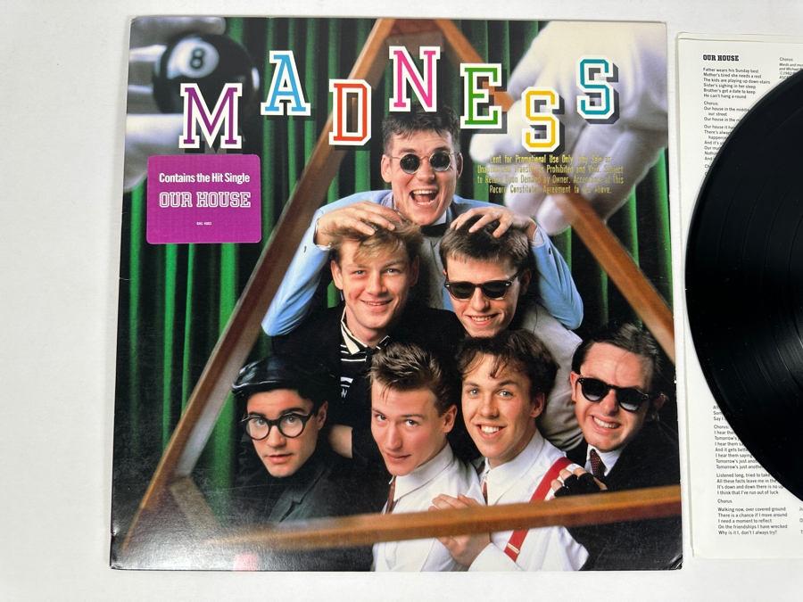 Madness - Madness GHS 4003 Geffen Records Vinyl Record 1983 Promo Copy [Photo 2]
