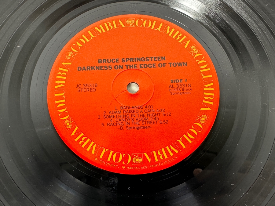 Bruce Springsteen - Darkness On The Edge Of Town JC 35318 Columbia Records Vinyl Record 1978 [Photo 7]