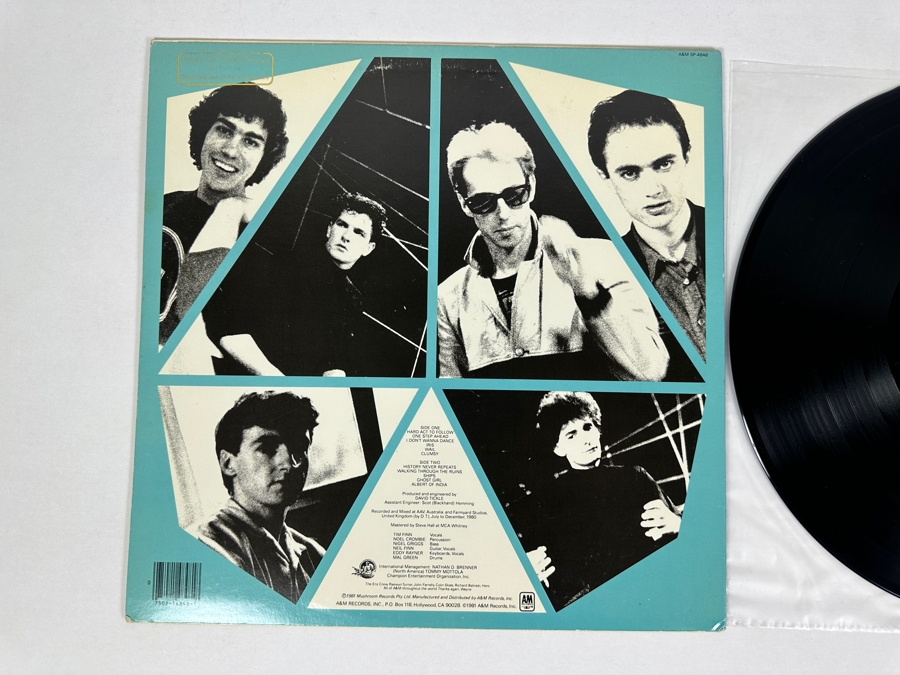 Split Enz - Waiata SP-4848 A&M Records Vinyl Record 1981 Promo Copy [Photo 3]