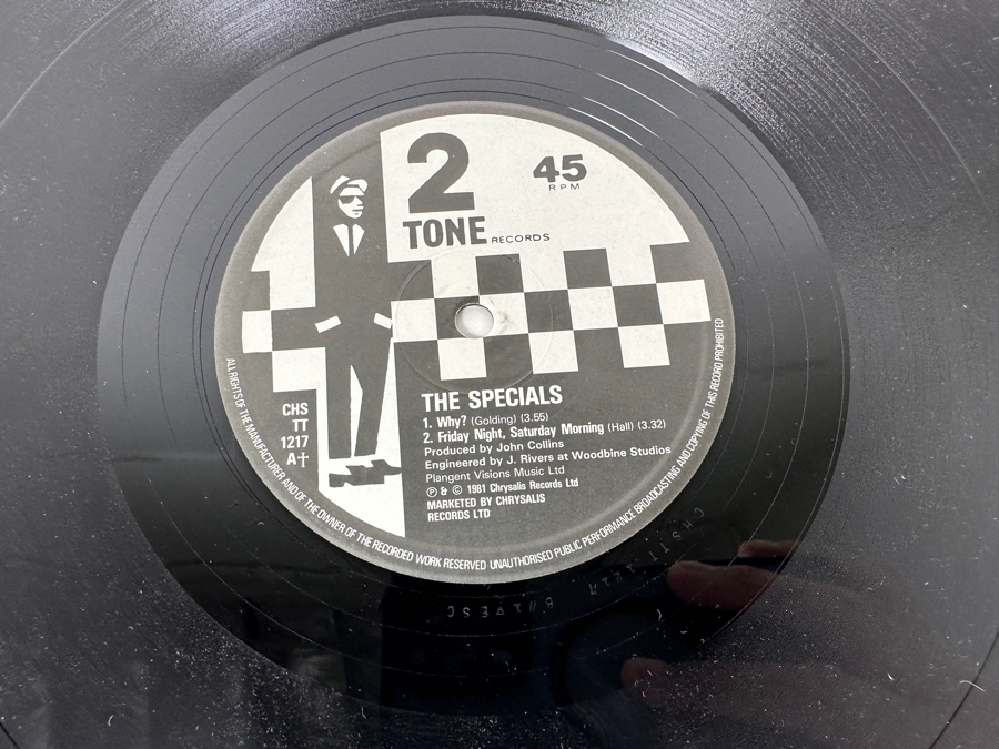 The Specials - Ghost Town CHS TT 1217 Chrysalis Records Vinyl Record 1981 UK Import [Photo 6]