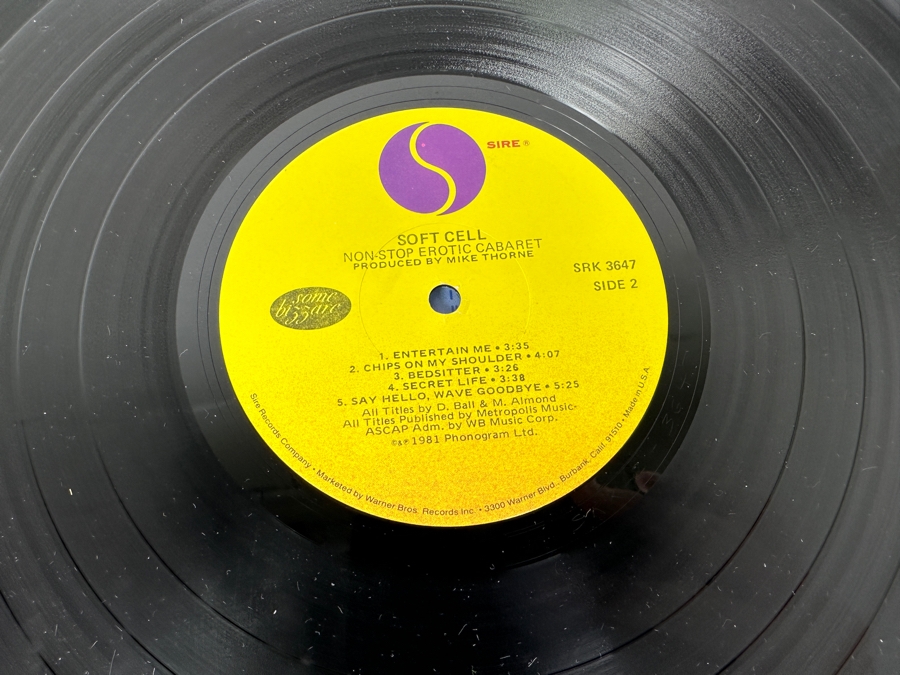Soft Cell - Non-Stop Erotic Cabaret SRK 3647 Sire Records Vinyl Record 1981 [Photo 7]