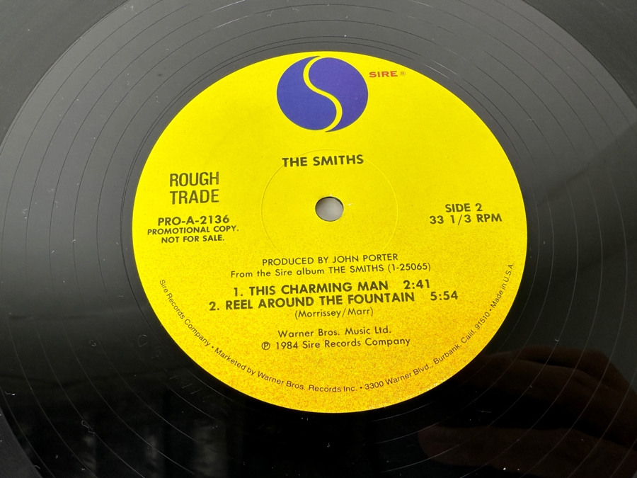 The Smiths - Selections From The Smiths - What Difference Does It Make? / This Charming Man / Reel Around The Fountain PRO-A-2136 Sire Records Vinyl Record 1984 Promo Copy [Photo 7]