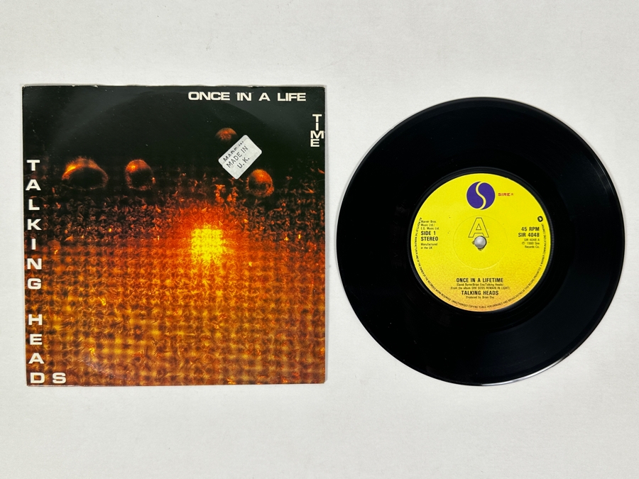 Talking Heads - Once In A Lifetime SIR 4048 Sire Records 45 RPM Vinyl Record 1981 UK Import [Photo 1]