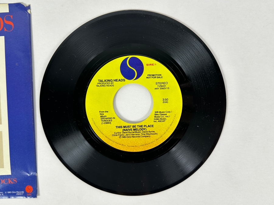 Talking Heads - This Must Be The Place (Naive Melody) 7-29451 Sire Records 45 RPM Vinyl Record 1983 Promo Copy [Photo 5]