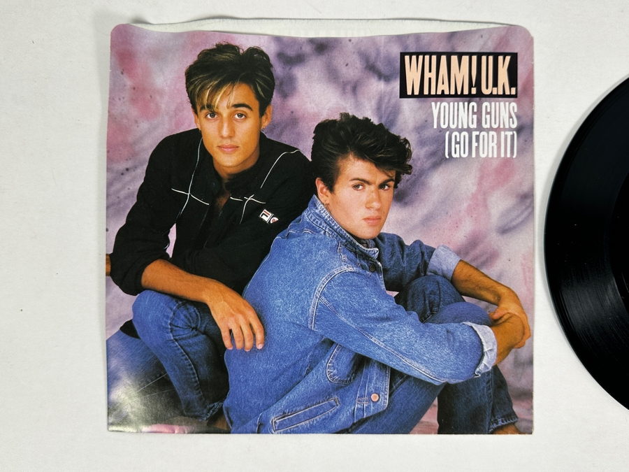 Wham! U.K. - Young Guns (Go For It) 38-03611 Columbia Records 45 RPM Vinyl Record Promo Copy [Photo 2]