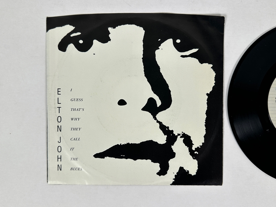 Elton John - I Guess That's Why They Call It The Blues 7-29460 Geffen Records 45 RPM Vinyl Record Promo Copy [Photo 2]