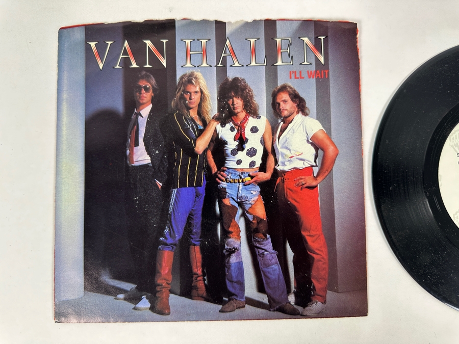 Van Halen - I'll Wait 7-29307 Warner Bros Records 45 RPM Vinyl Record 1984 Promo Copy [Photo 2]