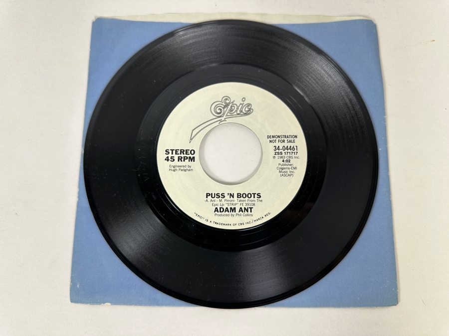 Adam And The Ants Goody Two Shoes, Stand & Deliver, Puss 'N Boots 45 RPM Promo Copies [Photo 8]