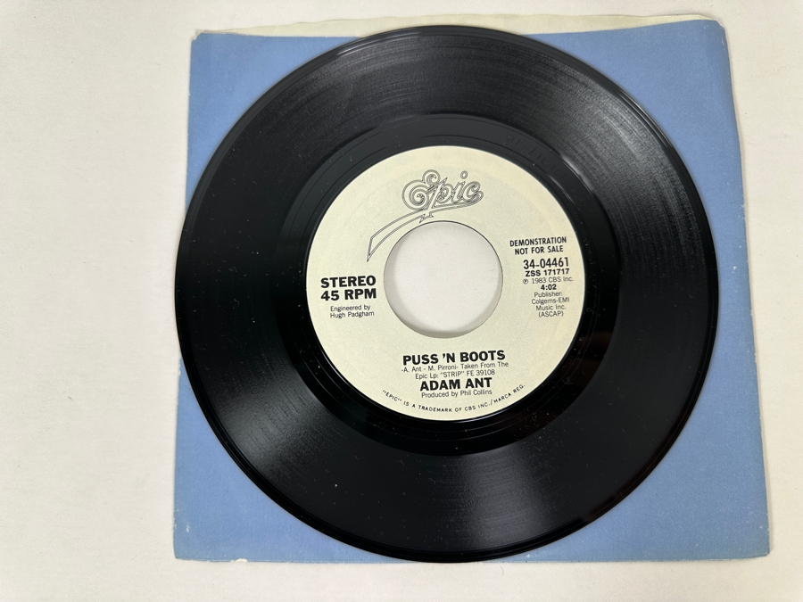 Adam And The Ants Goody Two Shoes, Stand & Deliver, Puss 'N Boots 45 RPM Promo Copies [Photo 9]