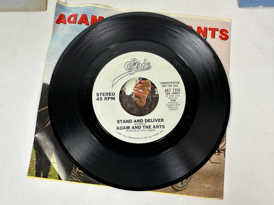 Adam And The Ants Goody Two Shoes, Stand & Deliver, Puss 'N Boots 45 RPM Promo Copies [Photo 4]