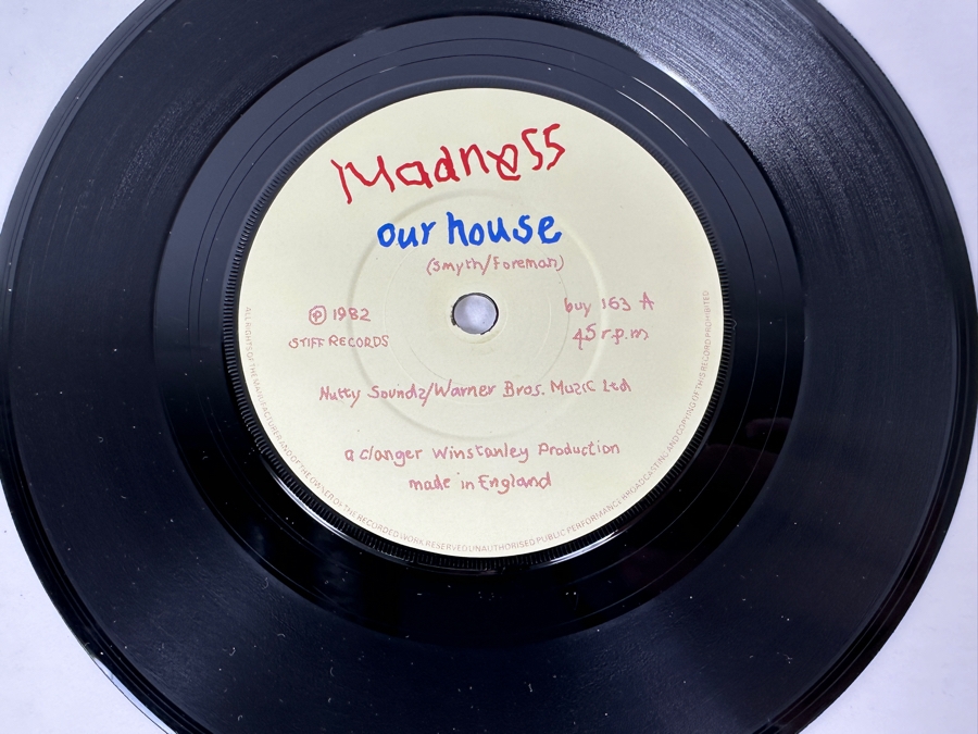 Madness - Our House Buy 163 Stiff Records 45 RPM Vinyl Record 1982 UK Import [Photo 5]