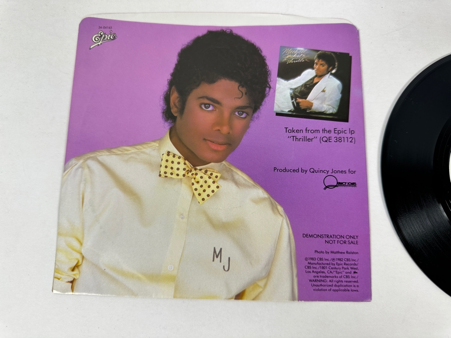 Michael Jackson - P.Y.T. (Pretty Young Thing) 34-04165 Epic Records 45 RPM Vinyl Record 1982 Promo Copy [Photo 3]