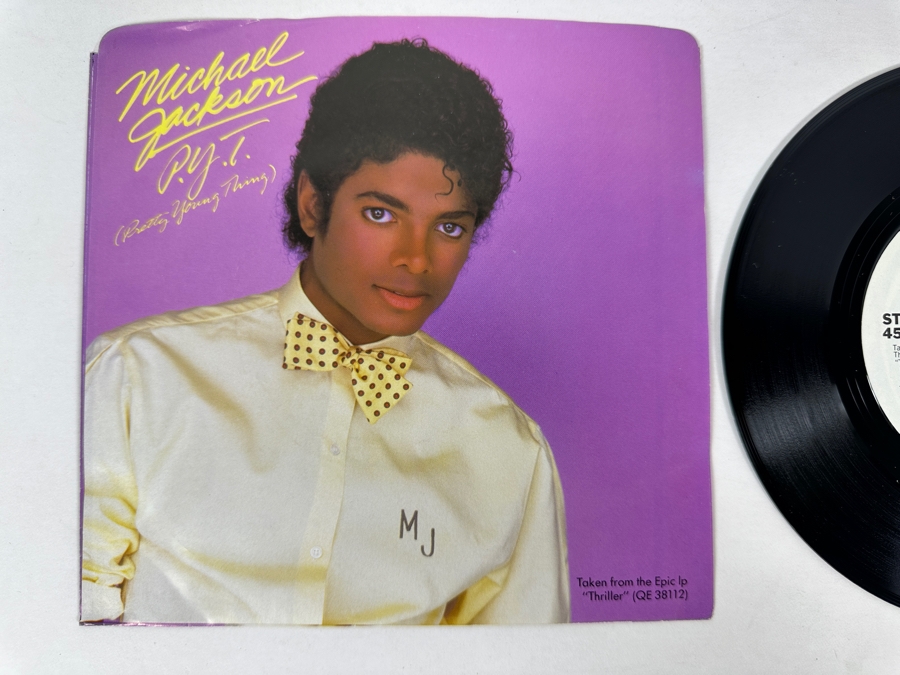 Michael Jackson - P.Y.T. (Pretty Young Thing) 34-04165 Epic Records 45 RPM Vinyl Record 1982 Promo Copy [Photo 2]