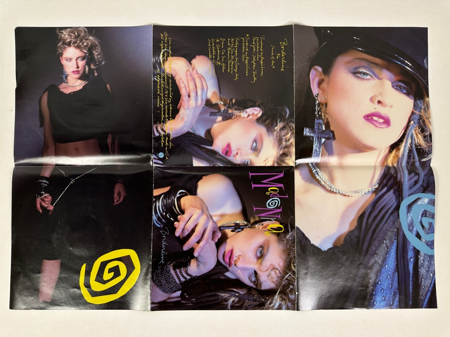 Madonna - Borderline 7-29354 Sire Records 45 RPM Vinyl Record Promo Copy With Poster [Photo 5]