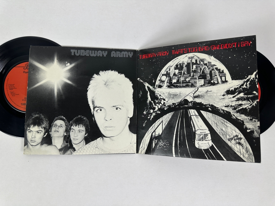 Tubeway Army - That's Too Bad / Bombers Back 2, BEG 5, BEG 8 Beggars Banquet 2 X 7' Vinyl Records 45 RPM 1979 UK Import [Photo 1]