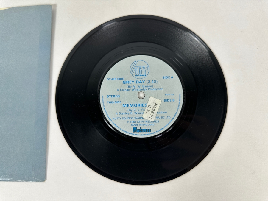 Madness - Grey Day Buy 112 Stiff Records 7' 45 RPM Vinyl Record 1981 UK Import [Photo 6]