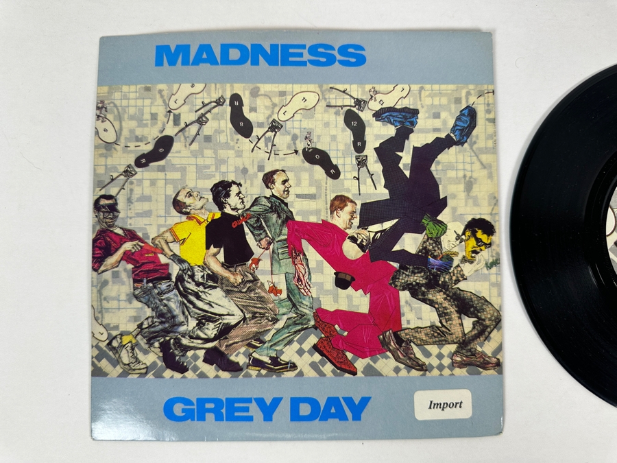 Madness - Grey Day Buy 112 Stiff Records 7' 45 RPM Vinyl Record 1981 UK Import [Photo 2]