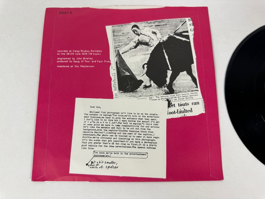 Gang Of Four - Damaged Goods / Love Like Anthrax / Armalite Rifle Fast 5 1978 45 RPM Vinyl Record UK Import [Photo 3]