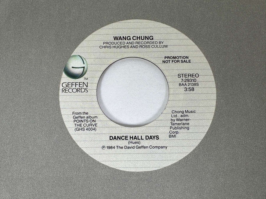 Six Vintage 1980s 45 RPM Vinyl Records: Men At Work, Wang Chung & The Tom Tom Club (5 Promo Copies) [Photo 11]