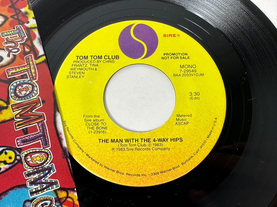 Six Vintage 1980s 45 RPM Vinyl Records: Men At Work, Wang Chung & The Tom Tom Club (5 Promo Copies) [Photo 6]