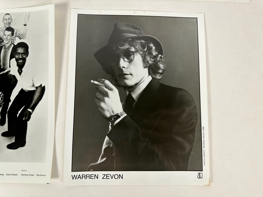 Six B&W 8x10 Promotional Band Record Label Photos: XTC, DEVO, Talking Heads, R.E.M., The English BEAT & Warren Zevon [Photo 7]