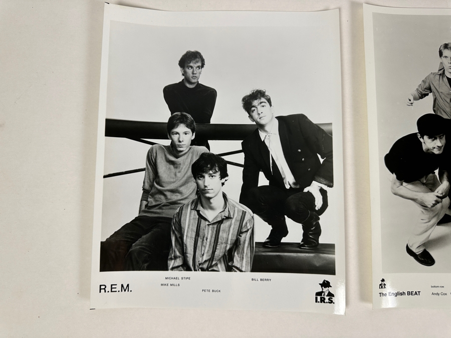 Six B&W 8x10 Promotional Band Record Label Photos: XTC, DEVO, Talking Heads, R.E.M., The English BEAT & Warren Zevon [Photo 4]