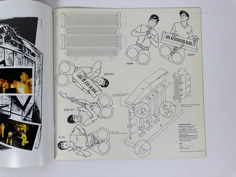 Rare DEVO New Traditionalists 1981 Official Concert Tour Program With Unpunched Paper Dolls 11.75 X 11.75 [Photo 8]