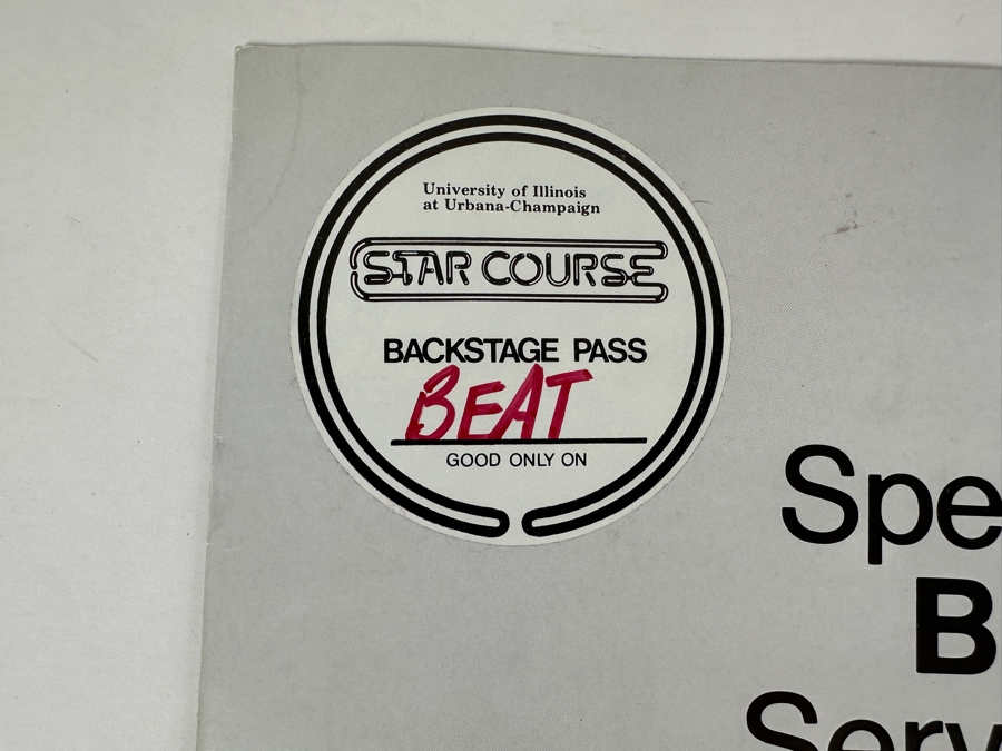 Band Member Hand Signed (4th Band Member Signed Another Page) The English Beat Special Beat Service Official Concert Tour Program 8.25 X 12 [Photo 3]