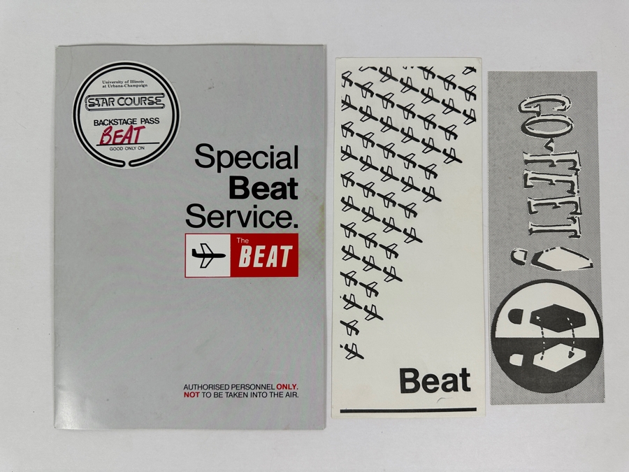 Band Member Hand Signed (4th Band Member Signed Another Page) The English Beat Special Beat Service Official Concert Tour Program 8.25 X 12 [Photo 2]