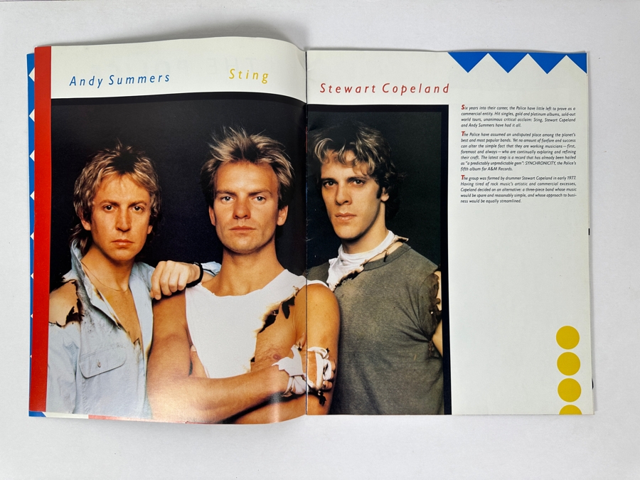 The Police Official Concert Tour Program 1983 11 X 14 [Photo 3]