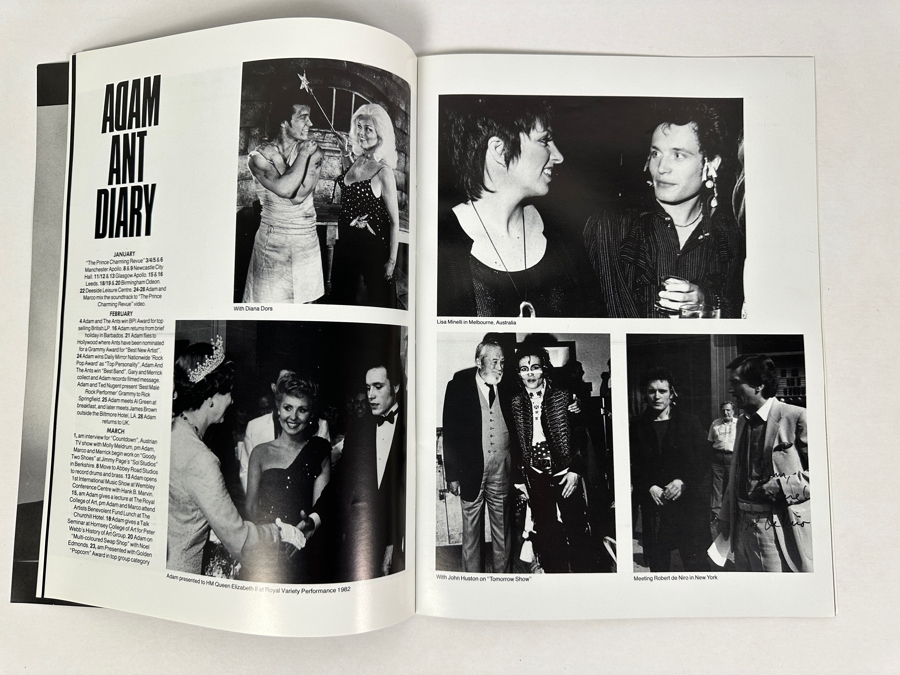 Adam Ant Official Concert Tour Program 1982 9.75 X 13 [Photo 4]