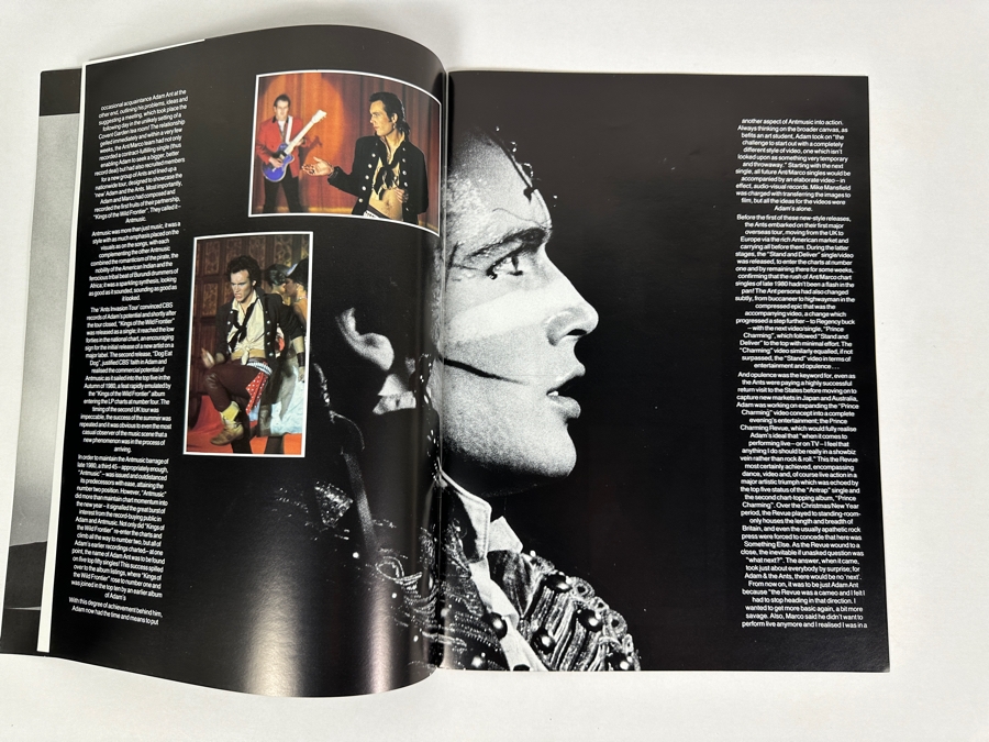 Adam Ant Official Concert Tour Program 1982 9.75 X 13 [Photo 3]