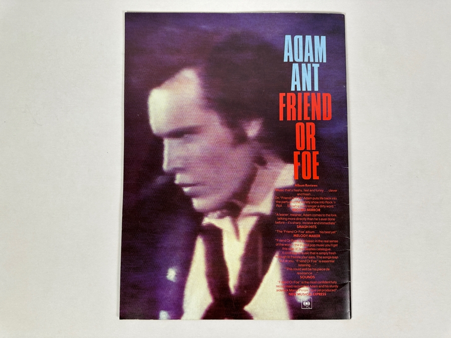 Adam Ant Official Concert Tour Program 1982 9.75 X 13 [Photo 7]