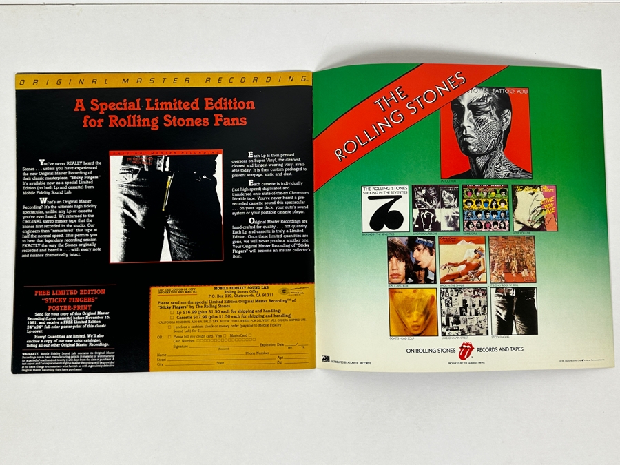 The Rolling Stones Official Concert Tour Program 1981 American Tour 12 X 12 [Photo 8]