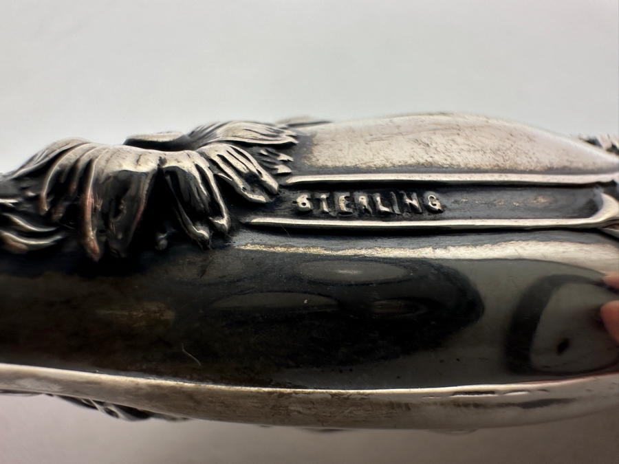 Just Added - Vintage Sterling Silver Repousse Bud Vase 5'H [Photo 9]