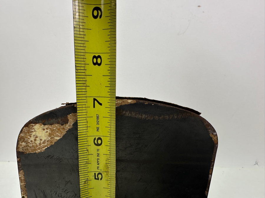 Just Added - Pair Of Vintage Italian Leather & Metal Lion Head Bookends 5.5'W X 7'H [Photo 10]