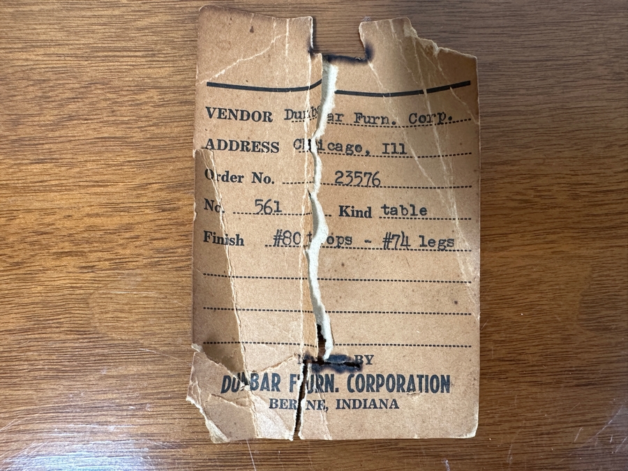 Just Added - Vintage Mid-Century Modern Edward Wormley For Dunbar Furniture Corporation Two-Tier Side Table No. 561 [Photo 9]