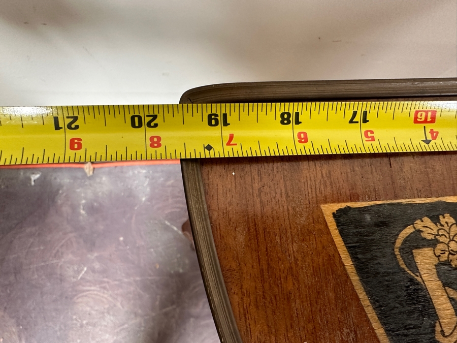 Just Added - Vintage Demilune Table With Three Drawers 19.5'W X 10.5'D X 28'H [Photo 11]