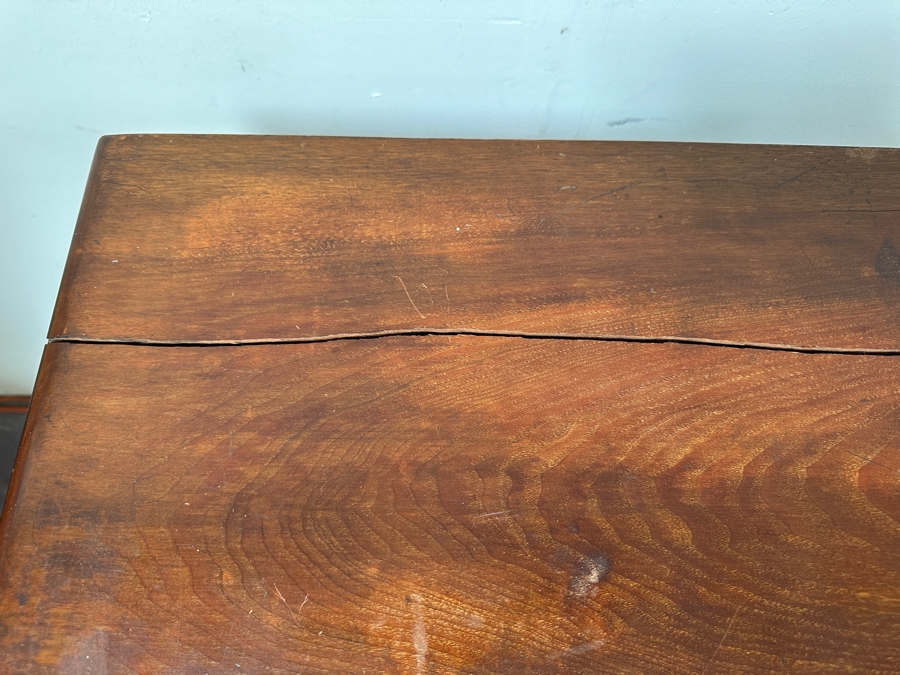 Just Added - Vintage Ship Captain's Washstand Cabinet With Porcelain Sink (Top Is Cracked) 23.5'W X 17.5'D X 34'H [Photo 16]