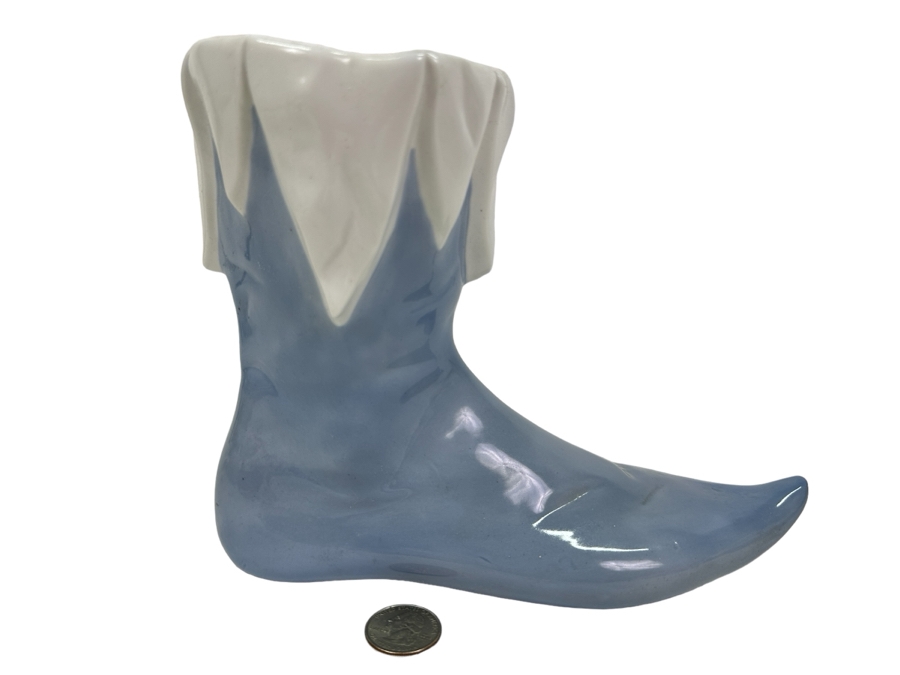 Just Added - Vintage Lladro Porcelain Renaissance Boot Figurine 9'W X 7'H